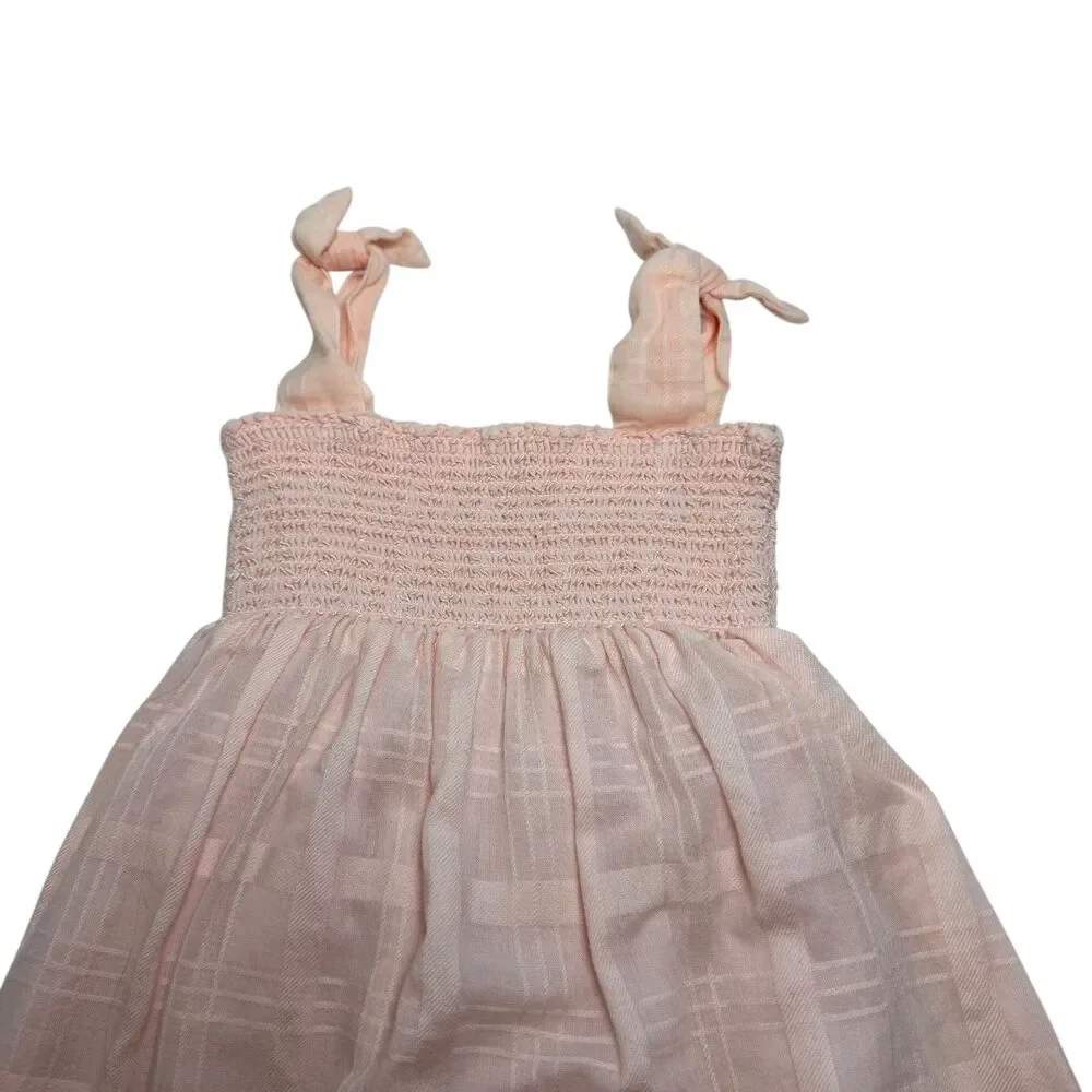 Ralph Lauren Baby Girls Pink Dress Cotton Size 6M